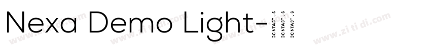 Nexa Demo Light字体转换